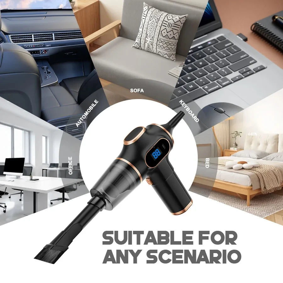 Wireless Car Vacuum Cleaner – Portable Cordless Auto Interior Cleaner