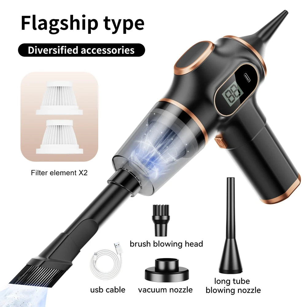 Wireless Car Vacuum Cleaner – Portable Cordless Auto Interior Cleaner