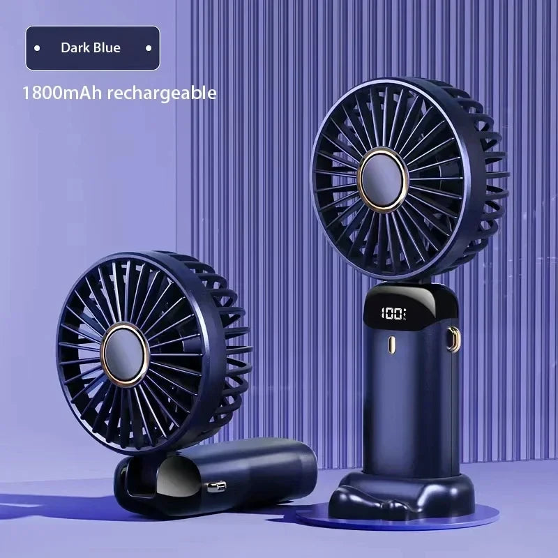 Portable Handheld Folding Fan – Foldable Personal Fan with Adjustable Speed