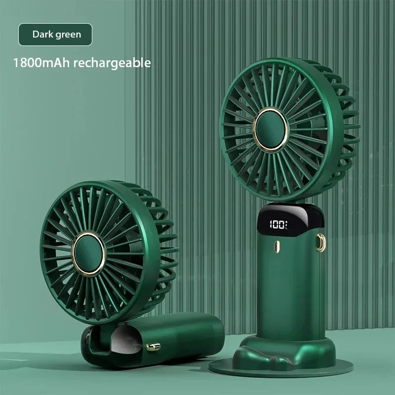 Portable Handheld Folding Fan – Foldable Personal Fan with Adjustable Speed