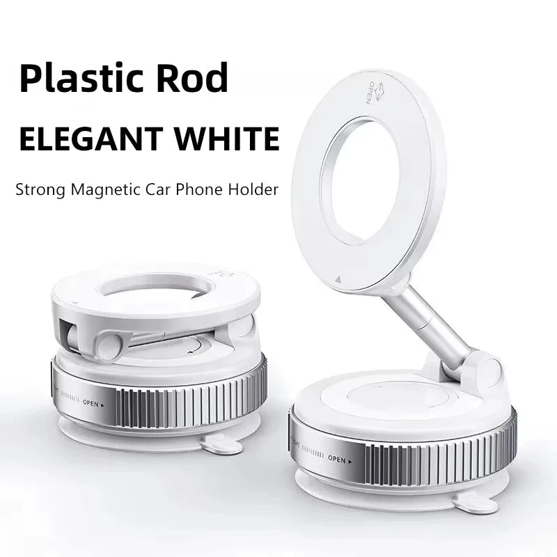 Magnetic Foldable Car Phone Holder – 360° Adjustable Dashboard & Vent Mount