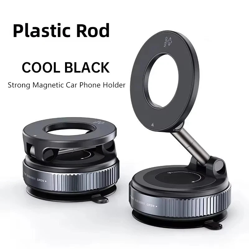 Magnetic Foldable Car Phone Holder – 360° Adjustable Dashboard & Vent Mount